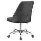 Althea Upholstered Adjustable Home Office Desk Chair Grey