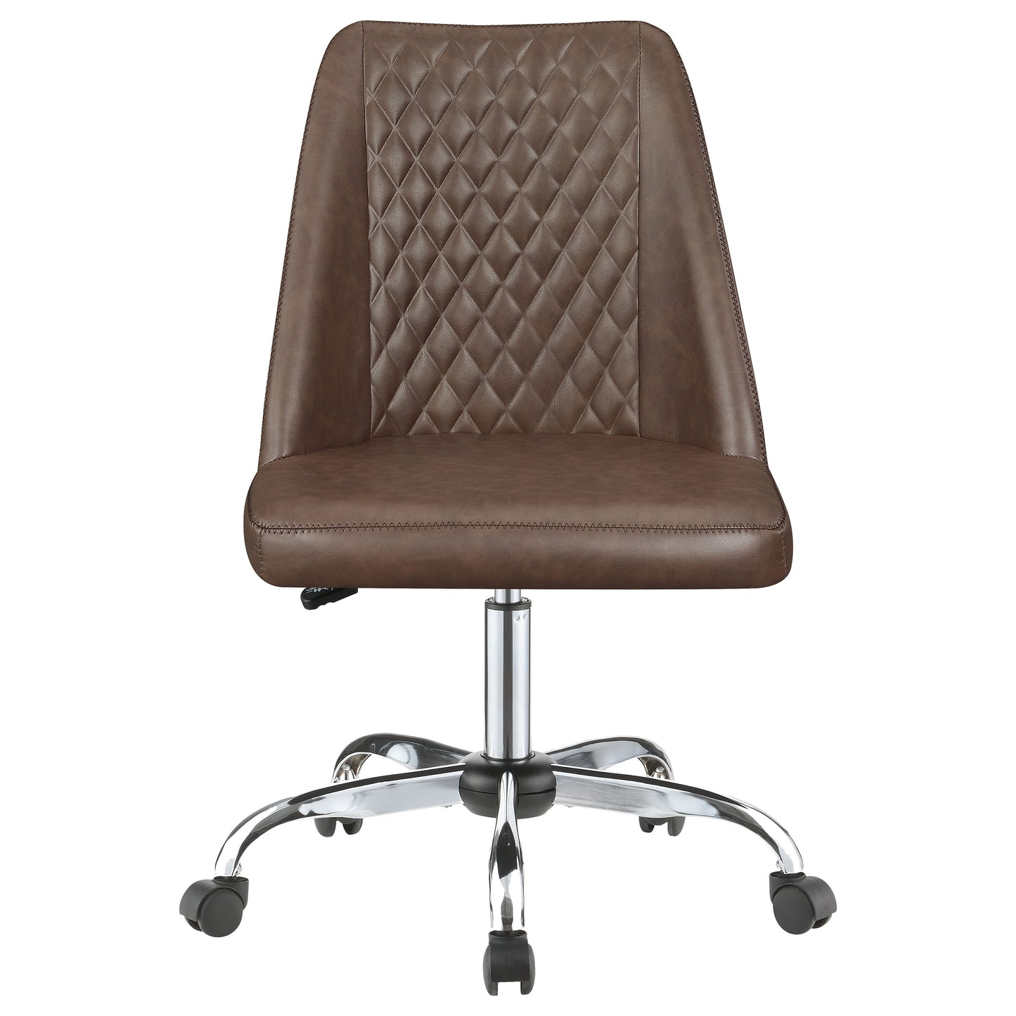 Althea Upholstered Adjustable Home Office Desk Chair Brown