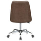 Althea Upholstered Adjustable Home Office Desk Chair Brown