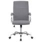 Abisko Upholstered Adjustable Home Office Desk Chair Grey