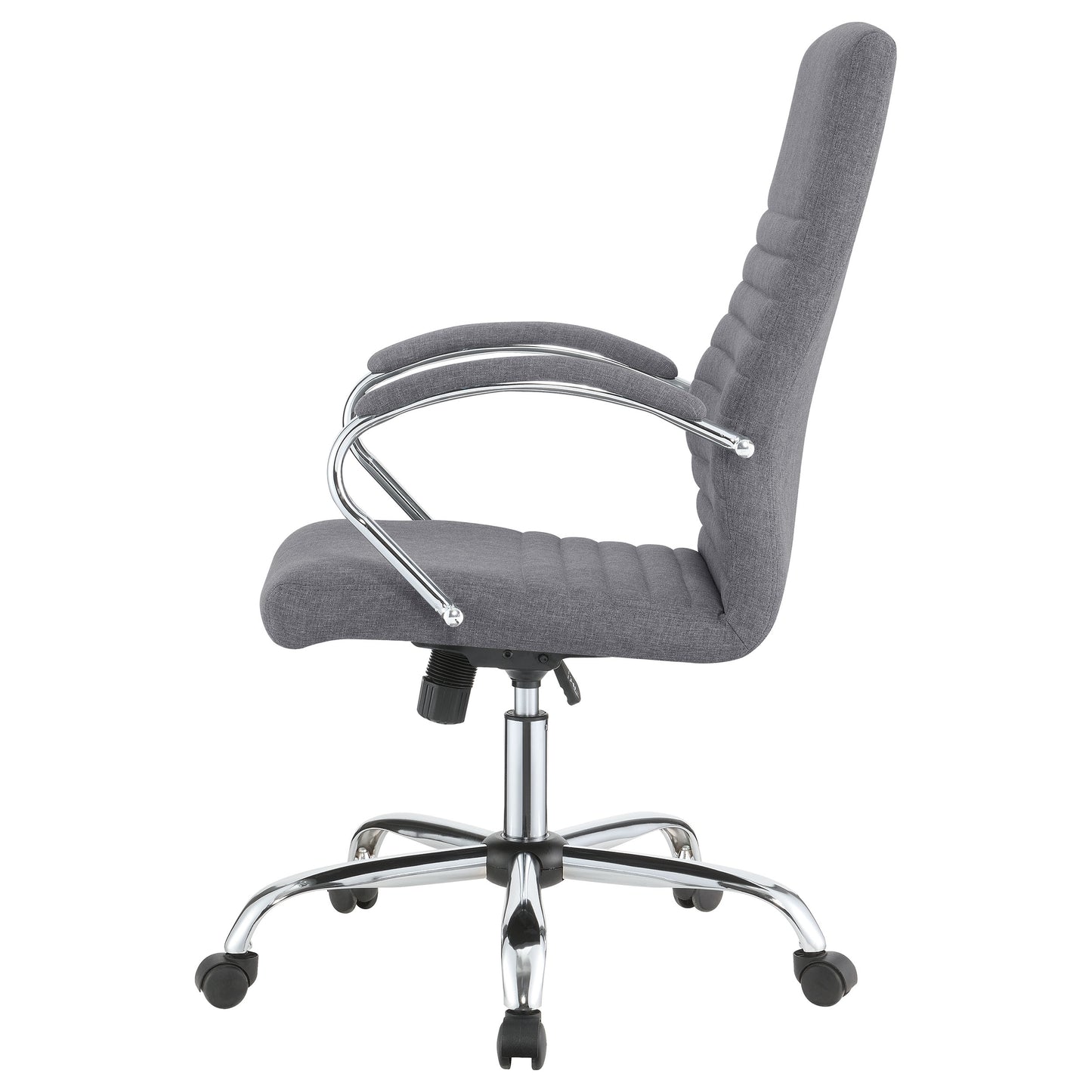 Abisko Upholstered Adjustable Home Office Desk Chair Grey