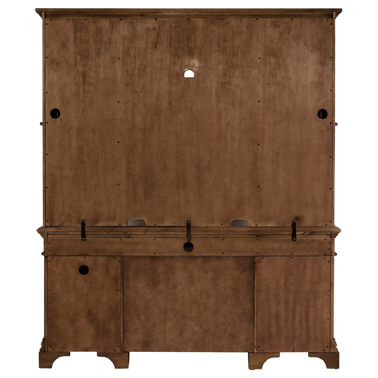 Hartshill 66-inch 5-drawer Credenza with Hutch Burnished Oak