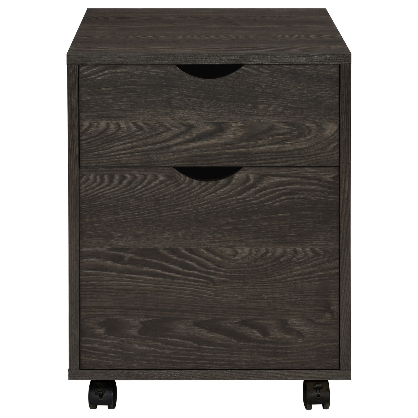 Noorvik 2-drawer Home Office Mobile File Cabinet Dark Oak