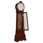 Narcissa Grandfather Clock with Adjustable Chime Brown Red