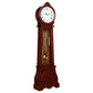 Narcissa Grandfather Clock with Adjustable Chime Brown Red