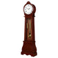 Narcissa Grandfather Clock with Adjustable Chime Brown Red