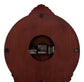 Narcissa Grandfather Clock with Adjustable Chime Brown Red