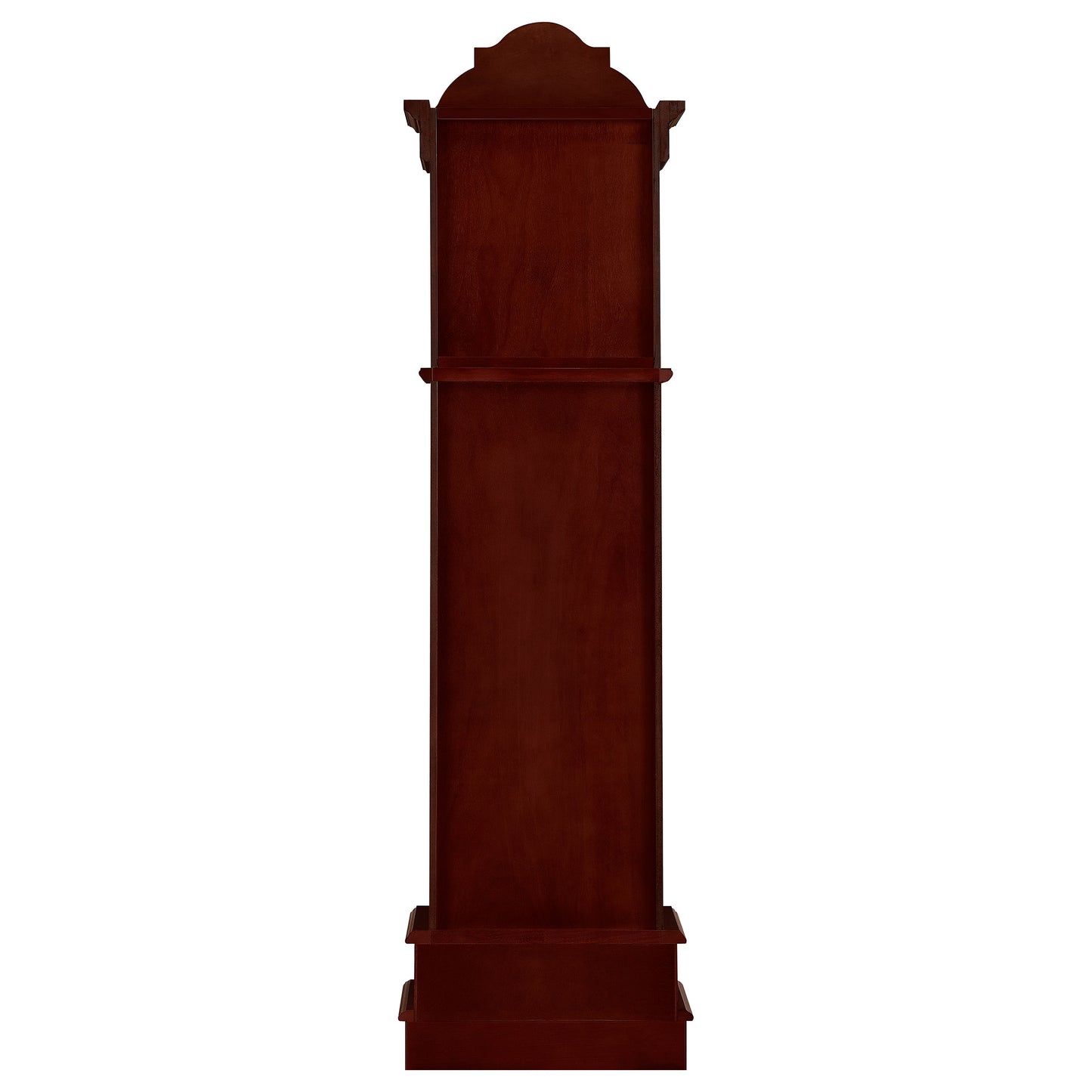 Diggory Grandfather Clock with Adjustable Chime Brown Red