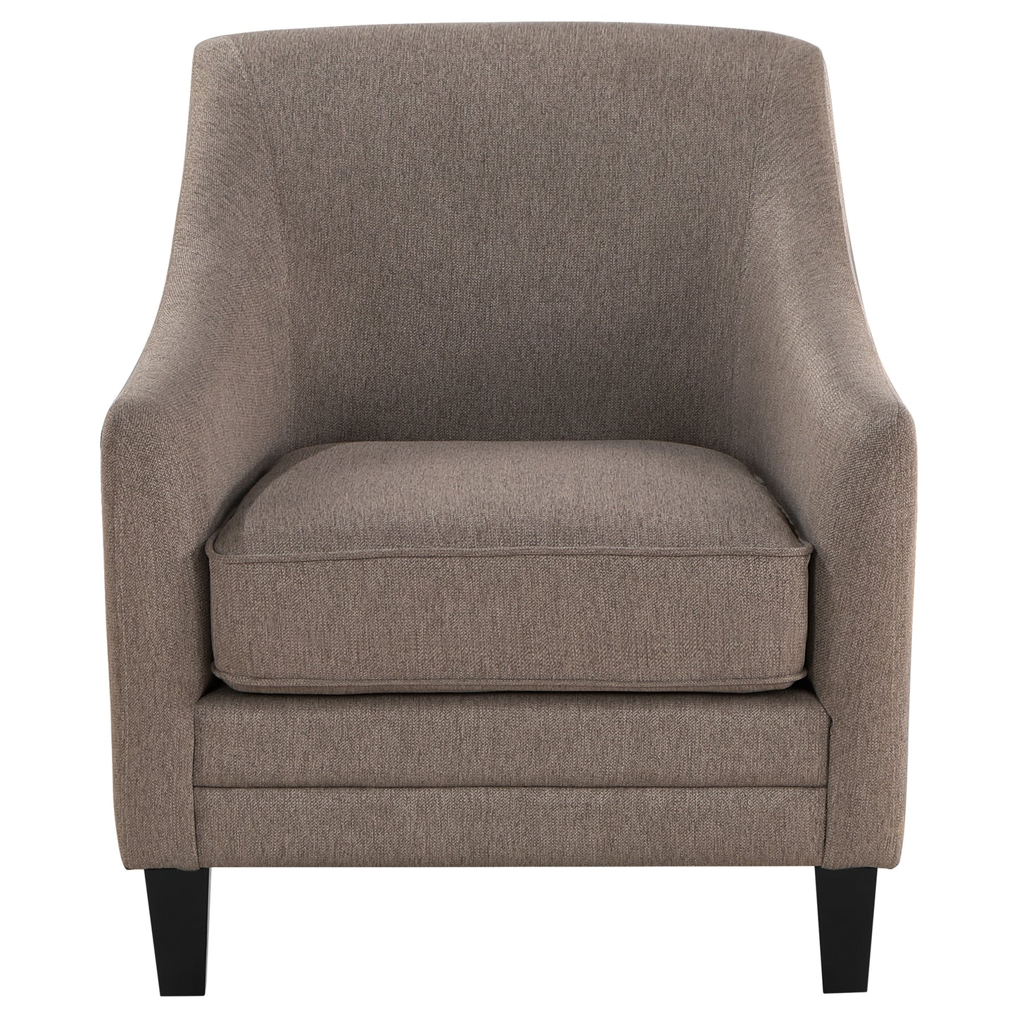 Liam Upholstered Sloped Arm Accent Club Chair Camel