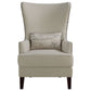 Pippin Upholstered High Wingback Accent Chair Cream