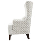 Pippin Upholstered High Wingback Accent Chair Latte