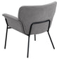 Davina Upholstered Flared Arm Accent Chair Ash Grey