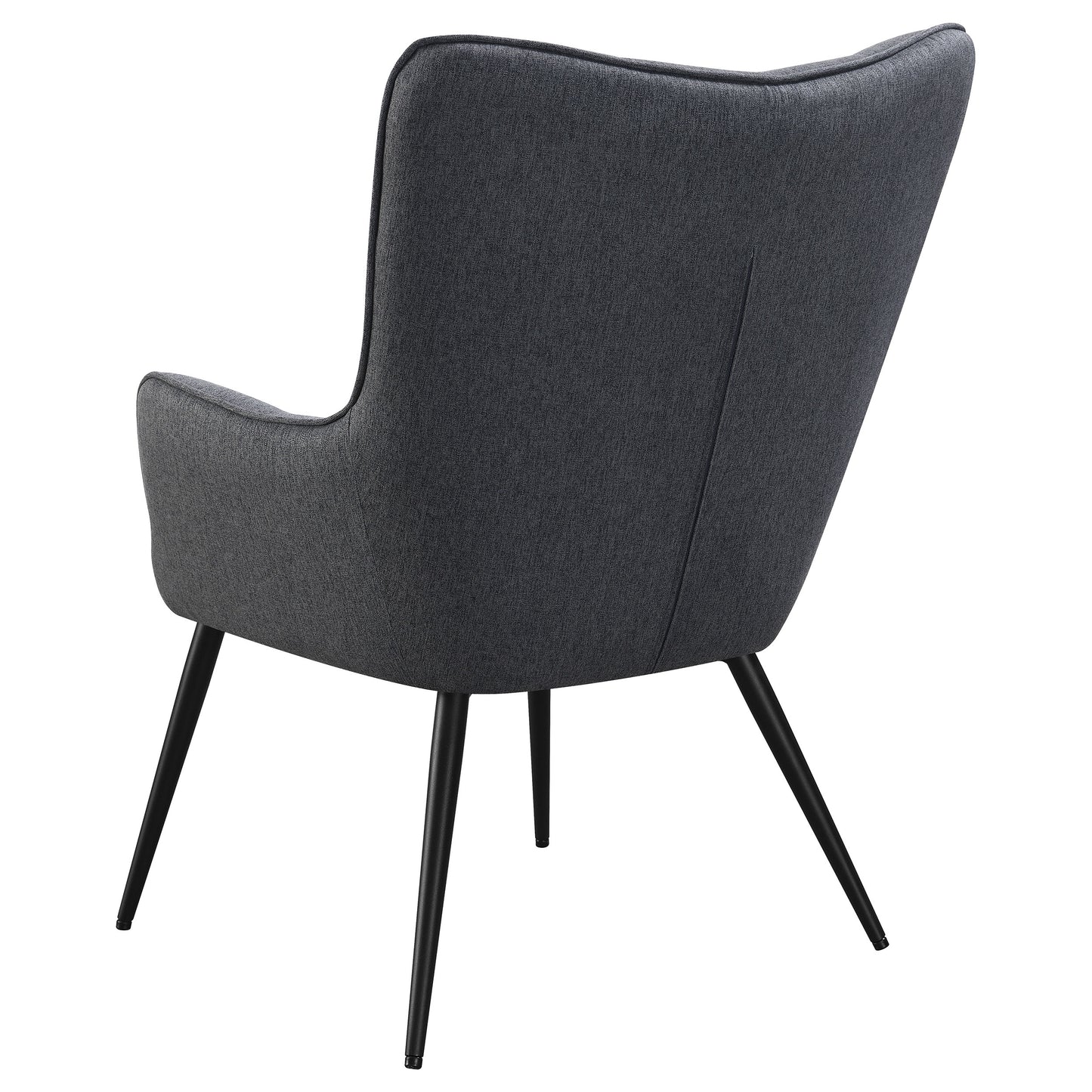 Isla Upholstered Flared Arm Tufted Accent Chair Grey