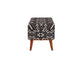 Cababi Tribal Fabric Upholstered Accent Storage Bench Black