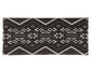 Cababi Tribal Fabric Upholstered Accent Storage Bench Black