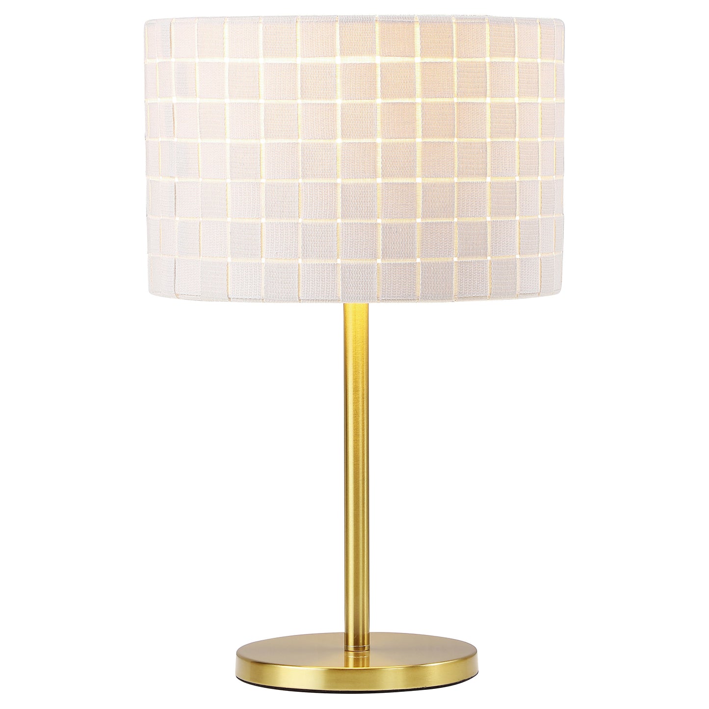 Ramiro 66-inch Drum Shade Metal Bedside Table Lamp Gold