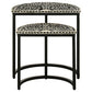 Zakiya 2-piece Demilune Nesting Table Set Black and White