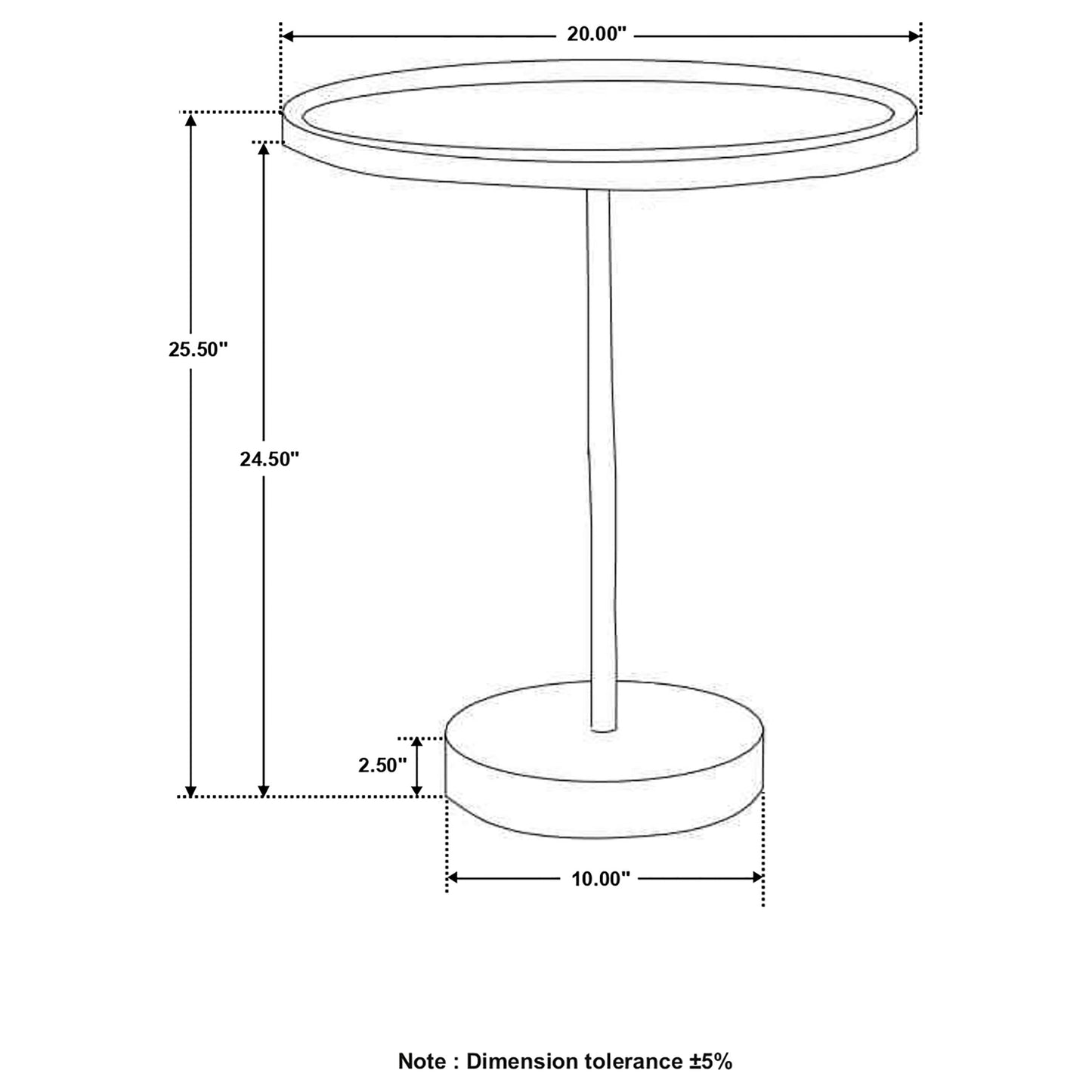 Ginevra 20" Wood Top Marble Base Table Natural and Green