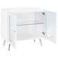 Nieta 2-door Engineered Wood Accent Cabinet White High Gloss