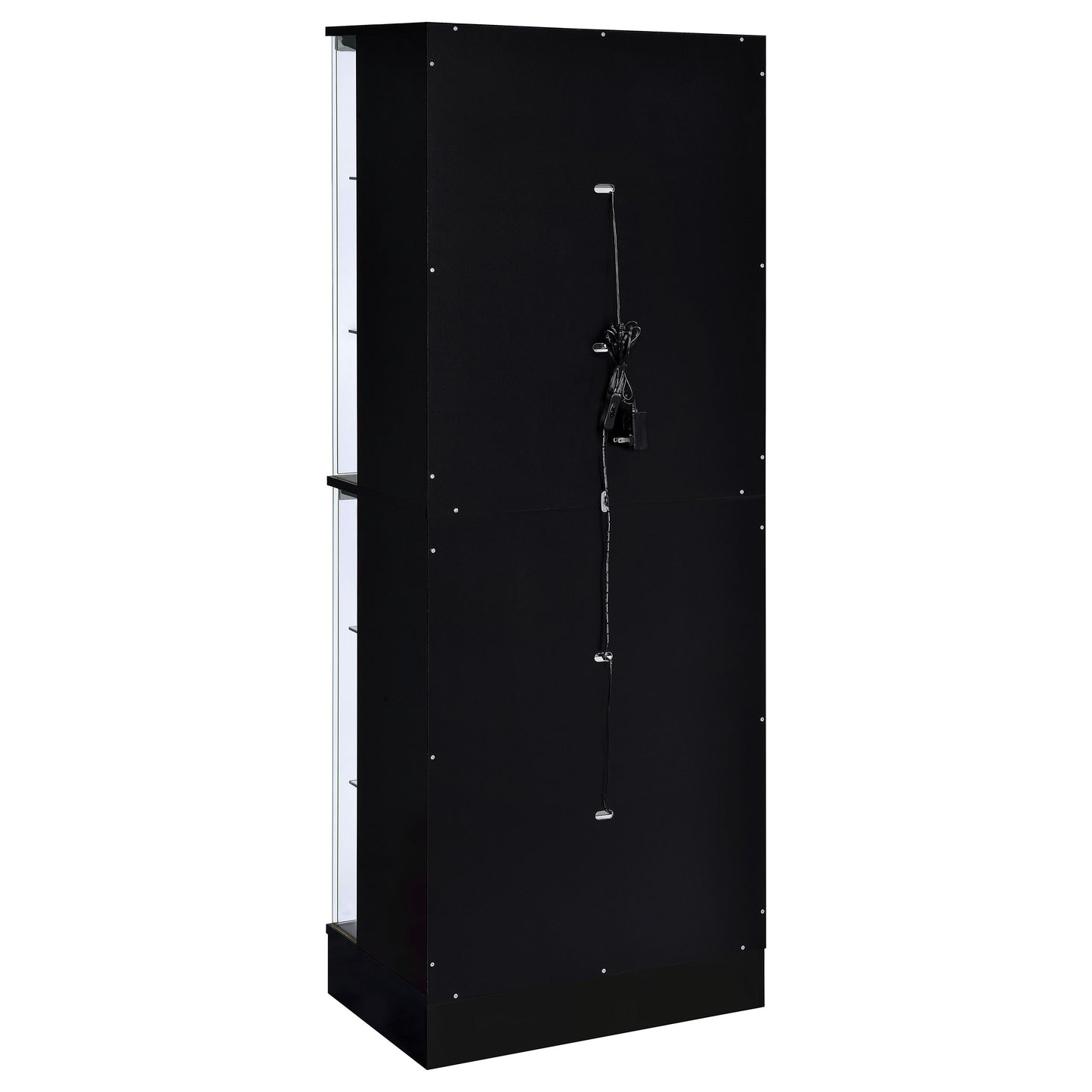 Cabra 4-door LED Curio Display Cabinet Black High Gloss