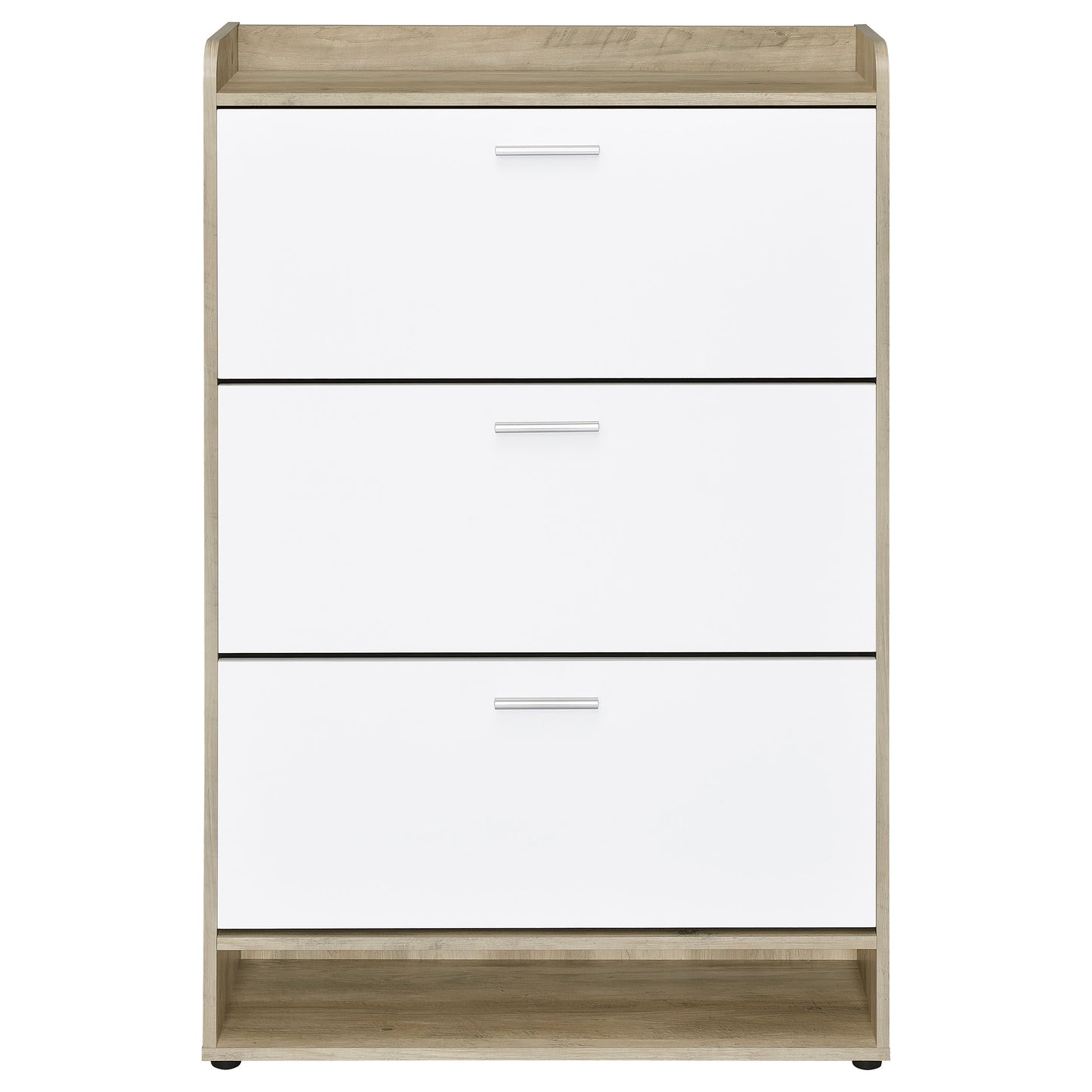 Denia 3-tier Engineered Wood Shoe Cabinet White