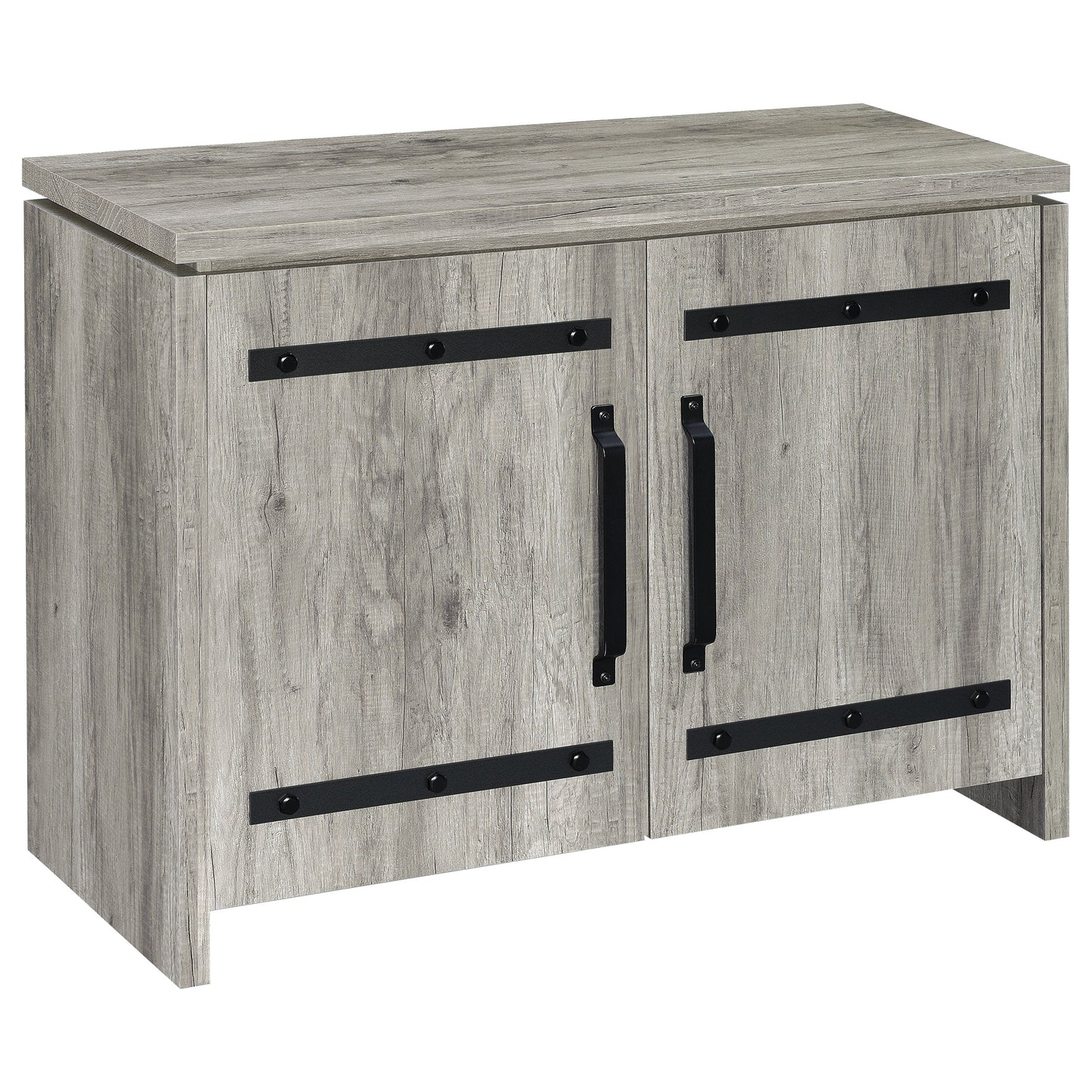 Enoch 2-door Engineered Wood Accent Cabinet Grey Driftwood