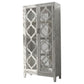 Mckellen 2-door Wood Trellis Tall Cabinet Distressed White