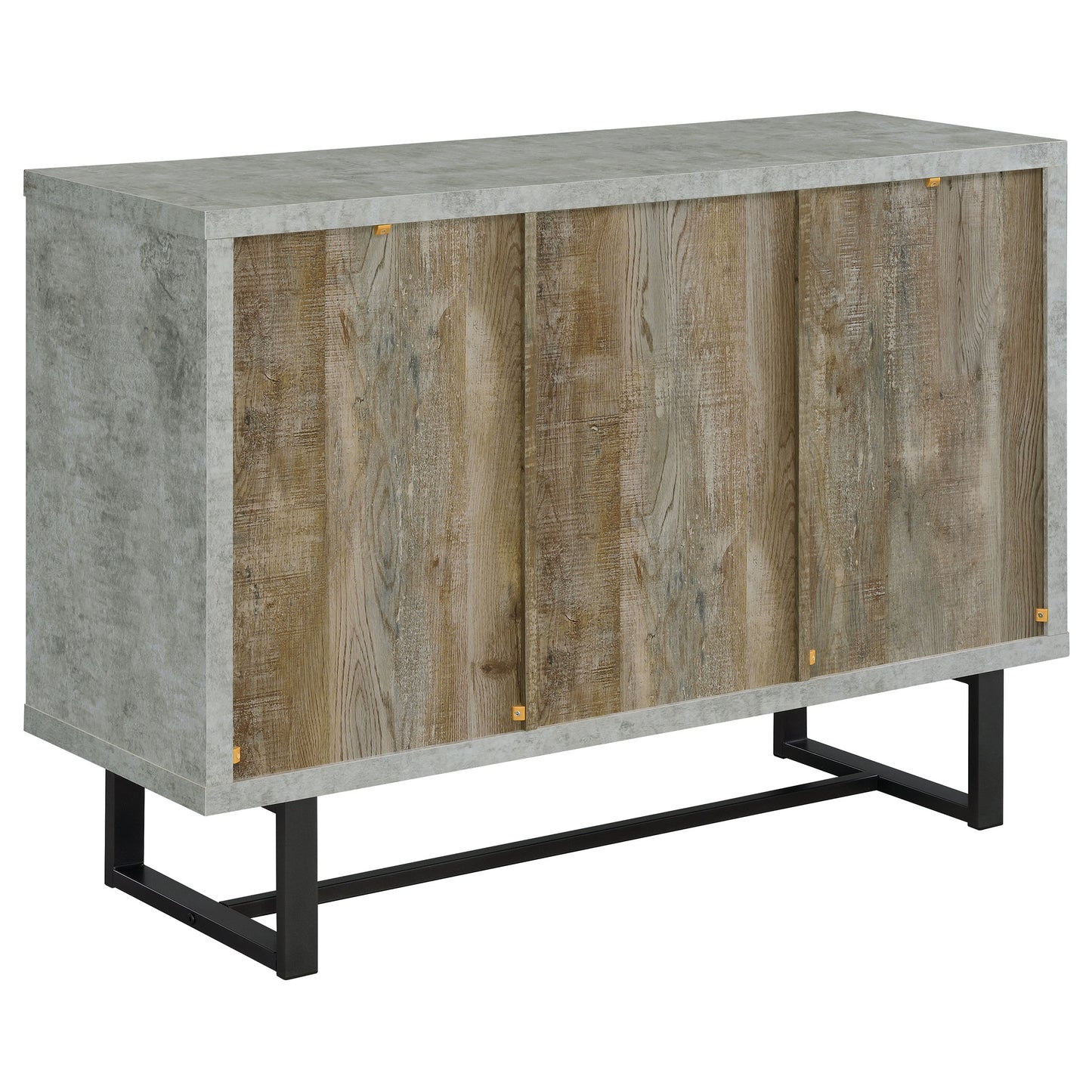 Abelardo 3-drawer Engineered Wood Cabinet Weathered Oak