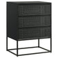 Alcoa 3-drawer Multi-Purpose Tall Accent Cabinet Black