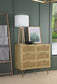 Zamora 3-drawer Wood Accent Cabinet with Woven Cane Natural