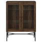 Bonilla 2-door Engineered Wood Cabinet Dark Pine