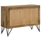 Eileen 2-door Wood Storage Accent Cabinet Natural