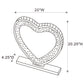 Euston Heart Shaped Vanity Mirror Silver