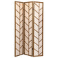 Mila 3-Panel Room Divider Folding Shoji Screen Walnut