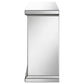 Gilmore Mirrored Freestanding Electric Fireplace Silver