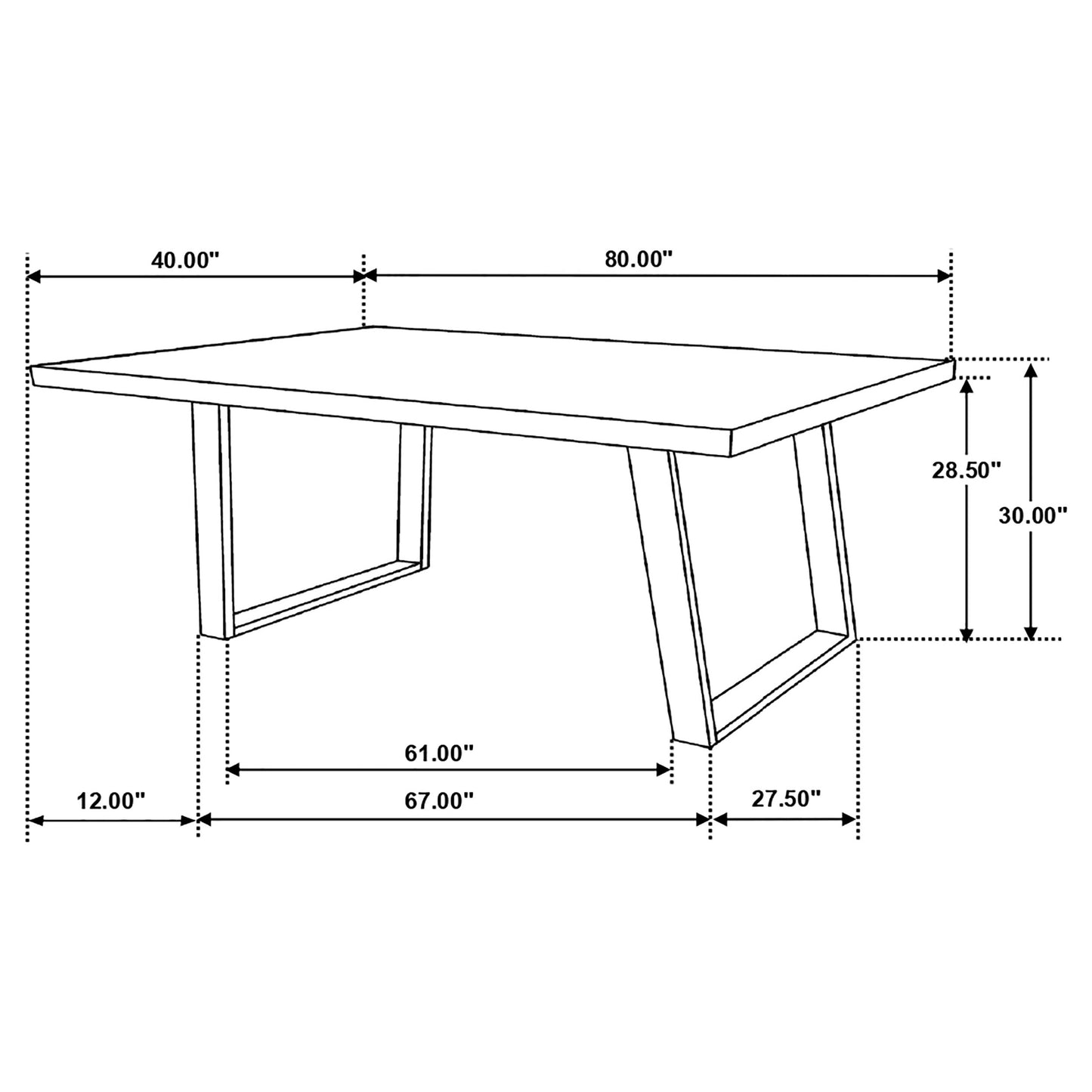 Misty 80-inch Solid Wood Dining Table Grey Sheesham