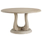 Trofello Round 60-inch Pedestal Dining Table White Washed