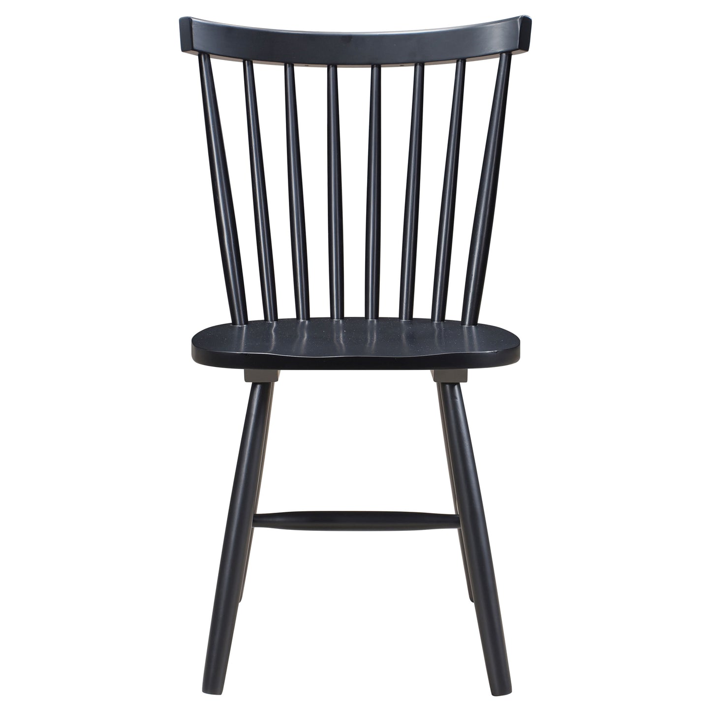 Hollyoak Windsor Wood Dining Side Chair Black (Set of 2)