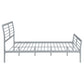 Cooper Metal Full Open Frame Bed Silver