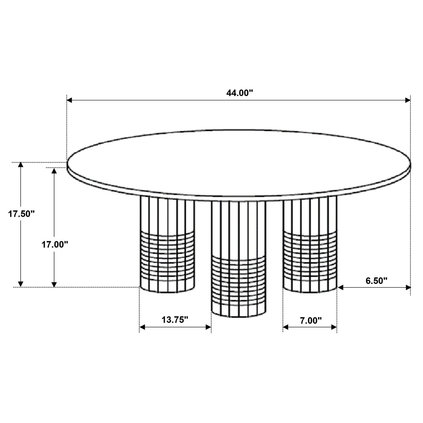 Astoria Round Genuine Marble Coffee Table White