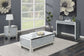 Gillian Rectangular Mirrored Acrylic Coffee Table Silver