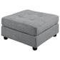 Claude Square Upholstered Tufted Ottoman Dove