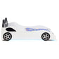 Cruiser Wood Twin LED Race Car Bed White