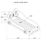 Cruiser Wood Twin LED Race Car Bed White