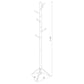 Devlin 6 Hook Freestanding Wood Coat Rack Hat Hanger Grey