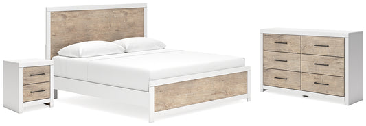 Charbitt King Panel Bed with Dresser and Nightstand