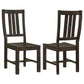 Calandra Wood Dining Side Chair Vintage Java (Set of 2)