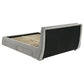 Fenbrook Upholstered Queen Storage Panel Bed Grey