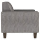 Deerhurst Upholstered Track Arm Tufted Accent Chair Charcoal