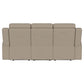 Brentwood Upholstered Motion Reclining Sofa Taupe